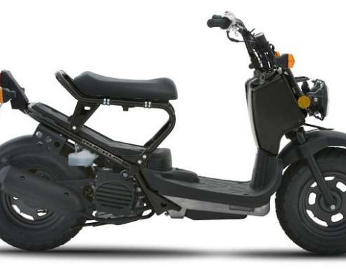 Yamaha and Honda scooters