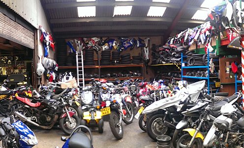 Large Motorcycle Parts Store