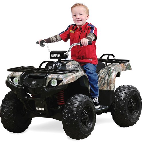 Yamaha Grizzly 24-Volt Battery-Powered Ride-On, Camo: Kids Bikes Yamaha Grizzly 24-Volt