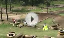 CRF150 RACING DIRT BIKE MOTORCYCLE CRASHES