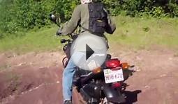 Off-road Scootering via Honda Ruckus in the woodlot & pit